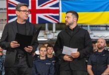 Зеленский стал первым иностранным гостем премьера Бёрнема