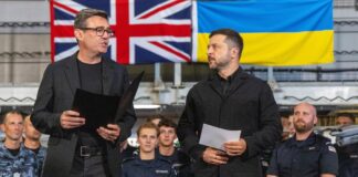 Зеленский стал первым иностранным гостем премьера Бёрнема